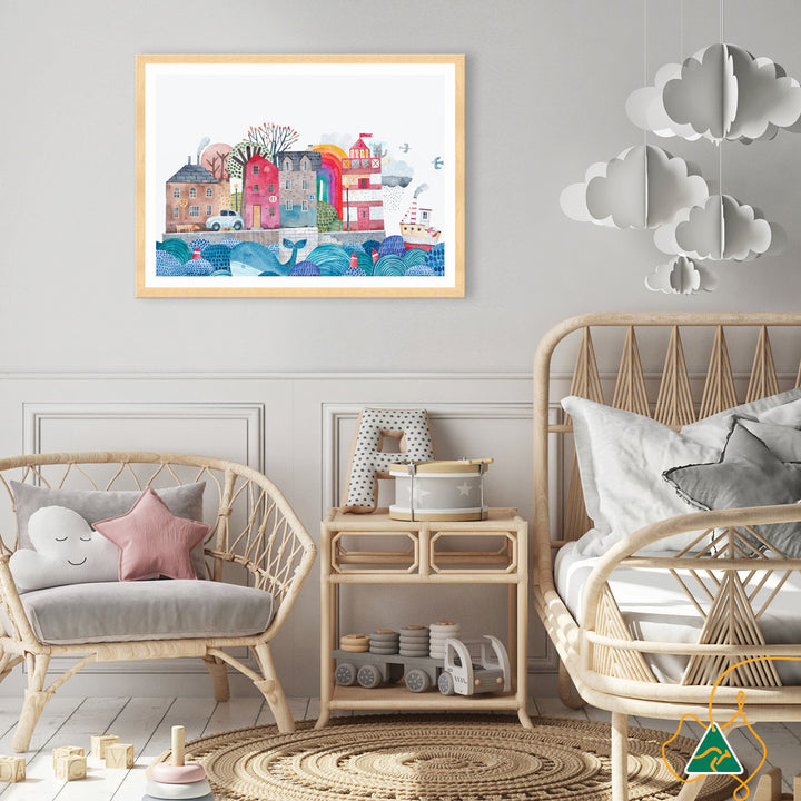 SEA PORT I - Framed Print