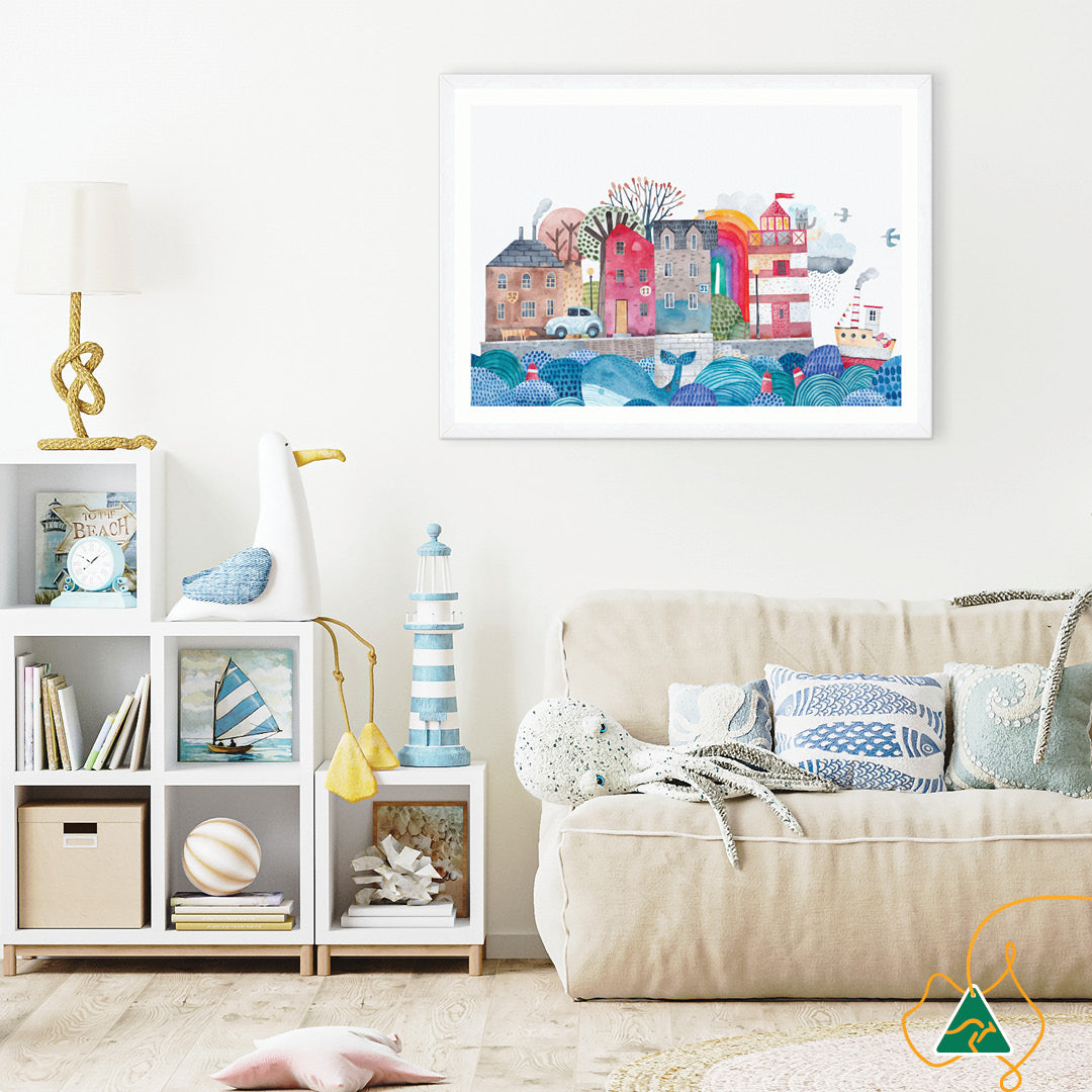 SEA PORT I - Framed Print