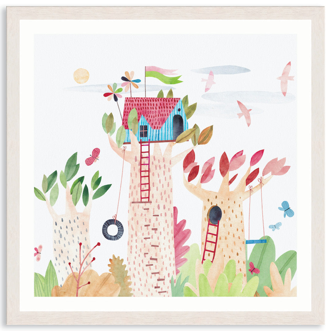 TREE HOUSE III - Framed Print