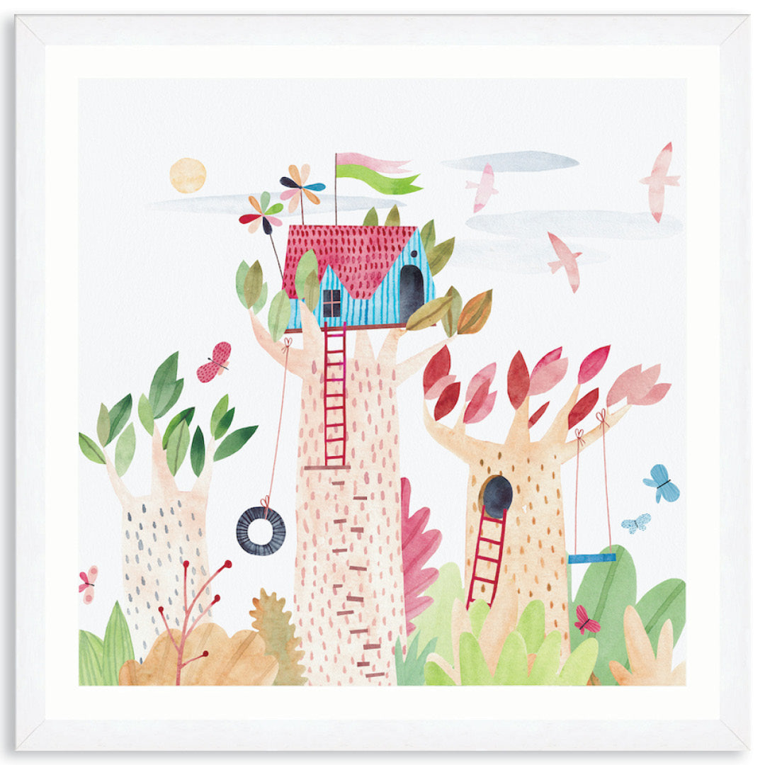 TREE HOUSE III - Framed Print