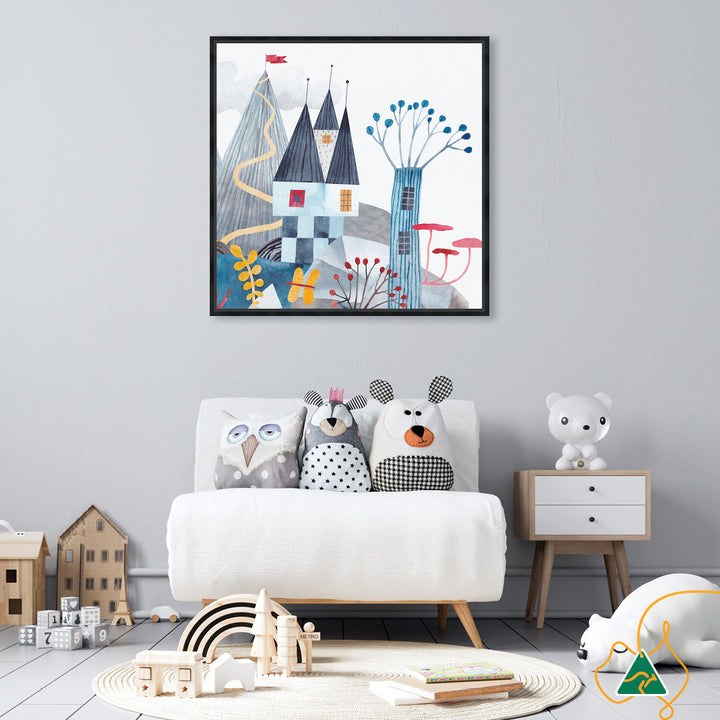 FANTASY CASTLE III - Framed Canvas