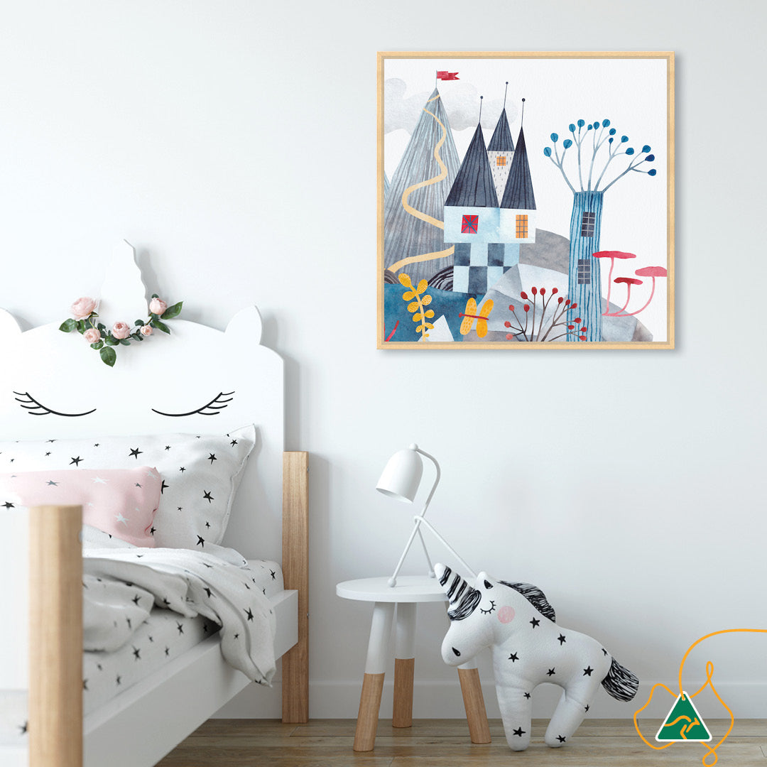 FANTASY CASTLE III - Framed Canvas