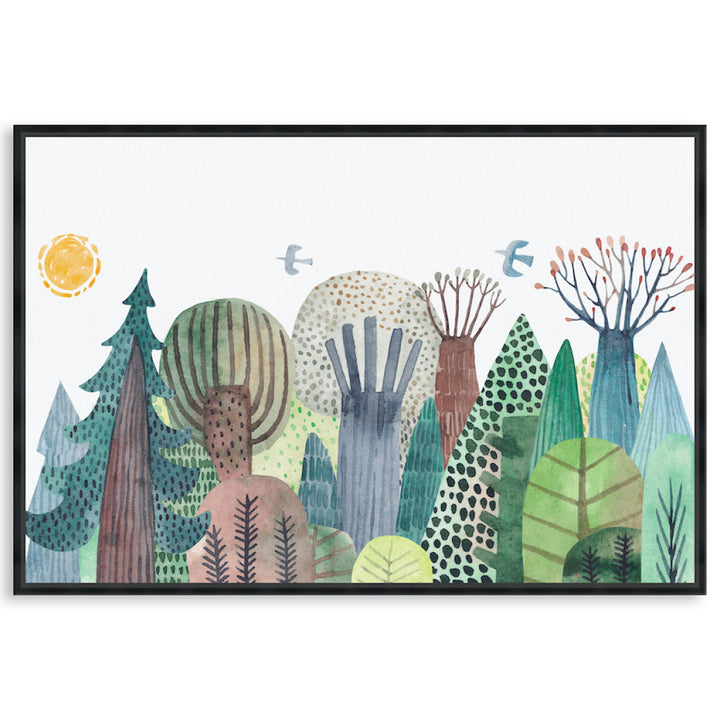 FOREST WILDLIFE I - Framed Canvas