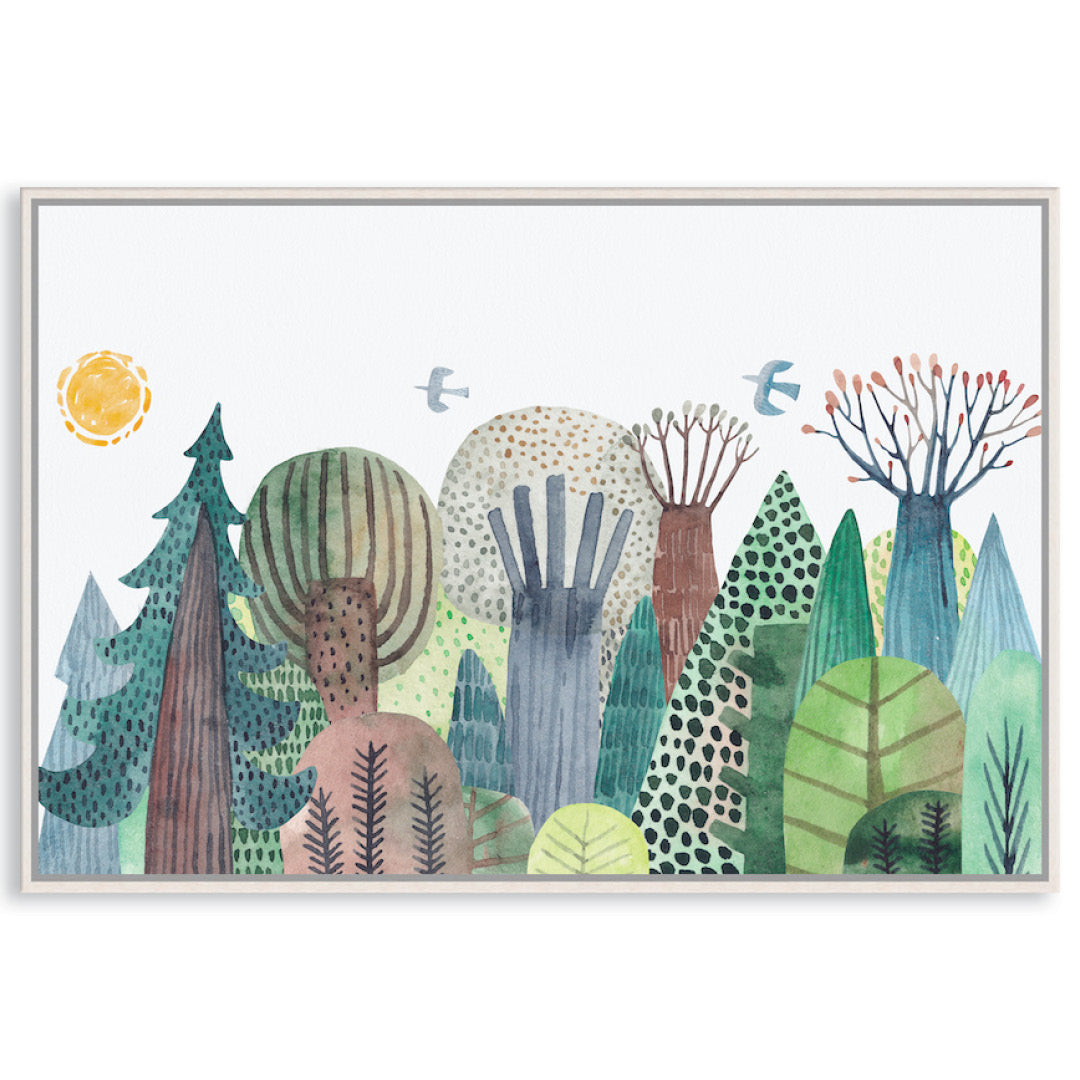 FOREST WILDLIFE I - Framed Canvas