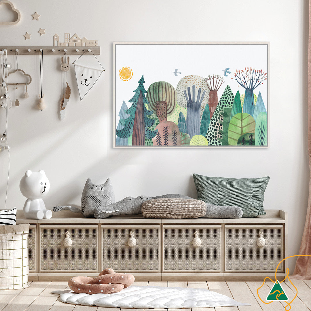 FOREST WILDLIFE I - Framed Canvas