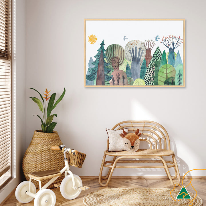 FOREST WILDLIFE I - Framed Canvas