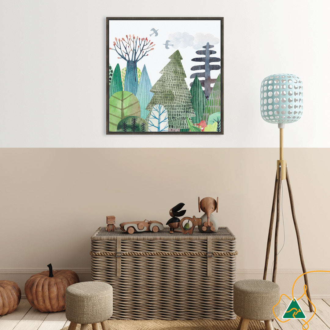 FOREST WILDLIFE II - Framed Canvas