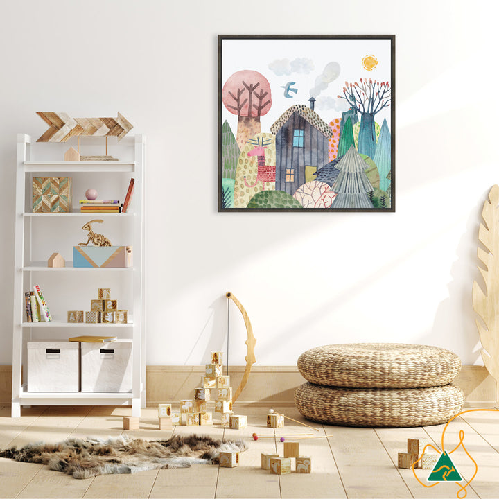 FOREST WILDLIFE III - Framed Canvas