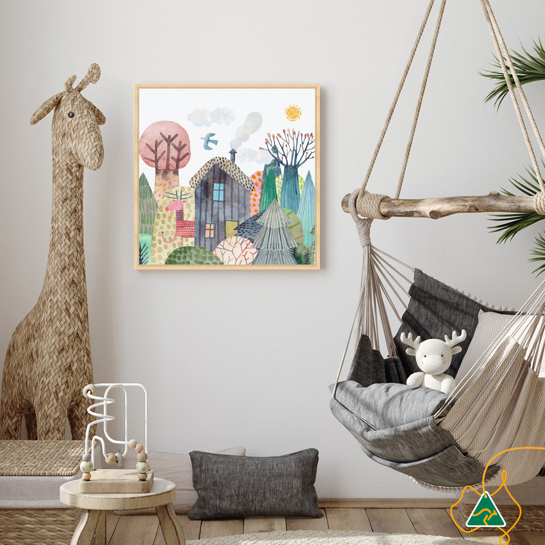 FOREST WILDLIFE III - Framed Canvas