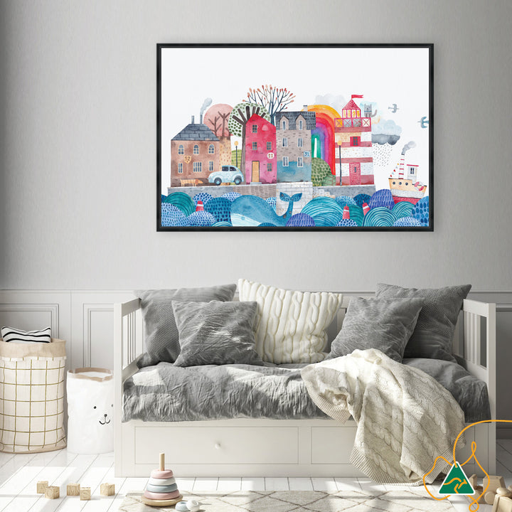 SEA PORT I - Framed Canvas