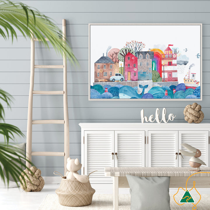 SEA PORT I - Framed Canvas