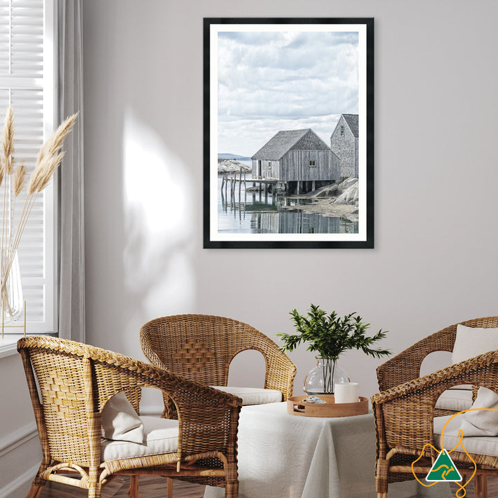 FISHING COVE III - Framed Print