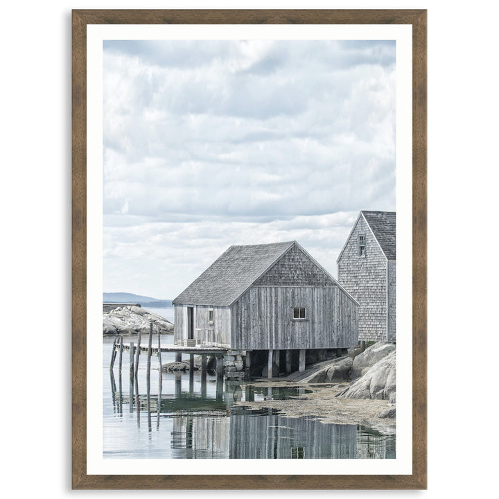 FISHING COVE III - Framed Print