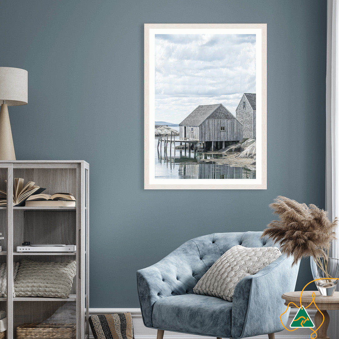 FISHING COVE III - Framed Print