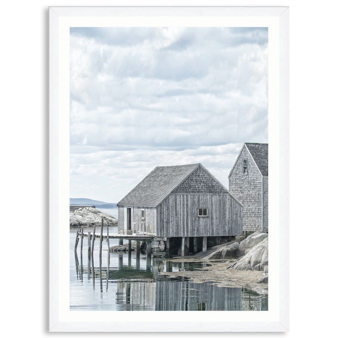 FISHING COVE III - Framed Print