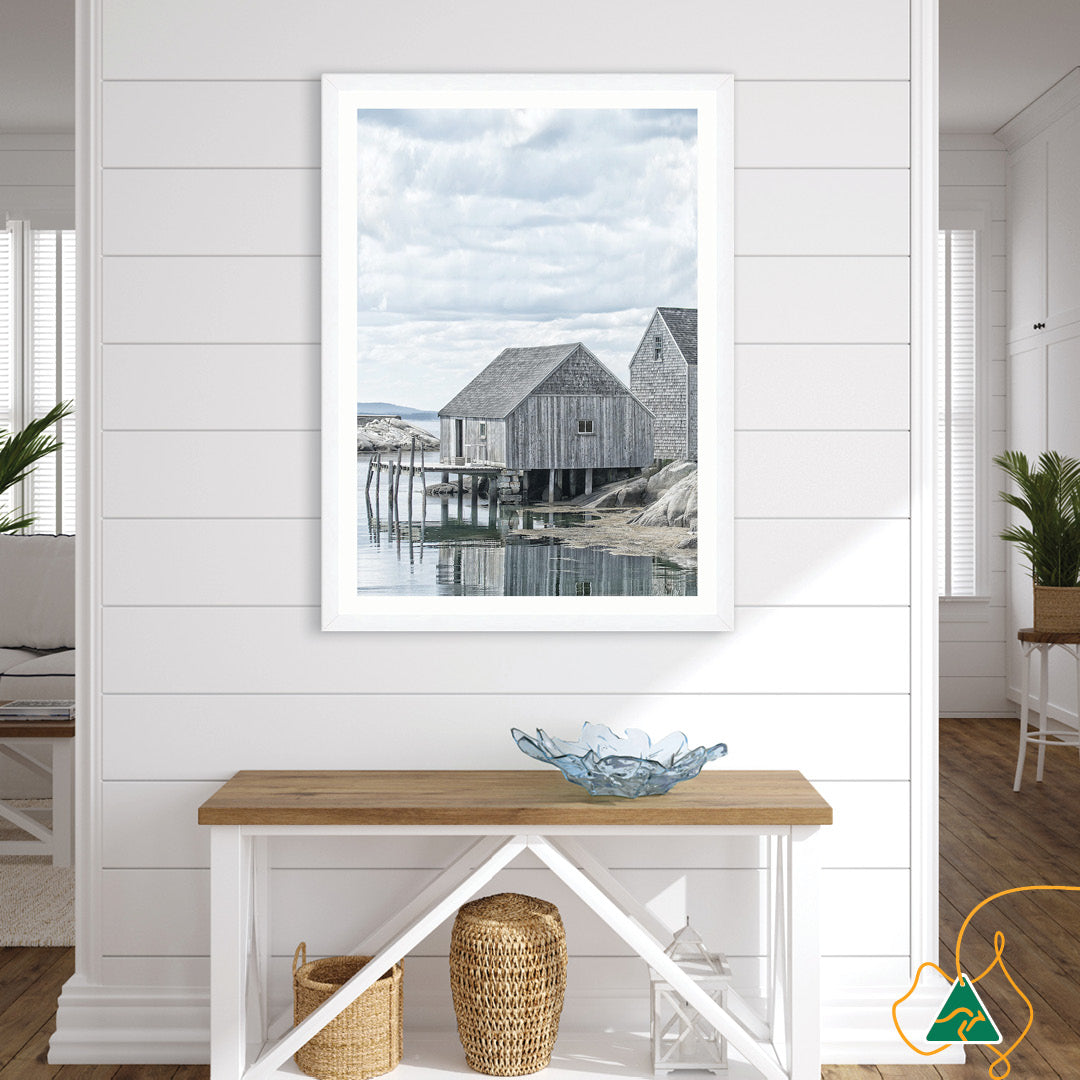 FISHING COVE III - Framed Print