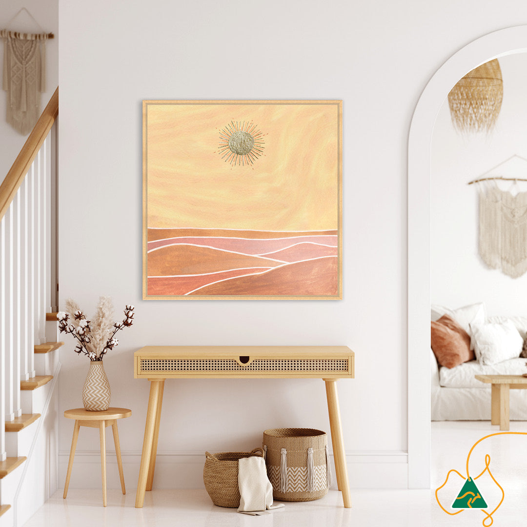 GOLDEN SKY II - Framed Canvas