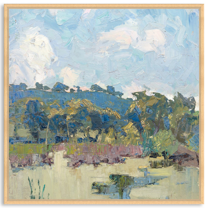 RURAL POND II - Framed Canvas