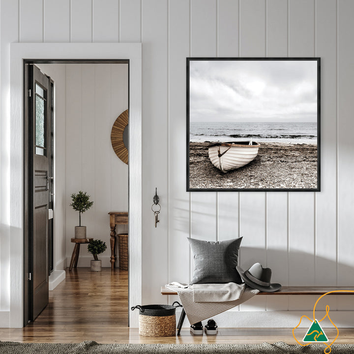 SECLUDED BEACH II - Framed Canvas