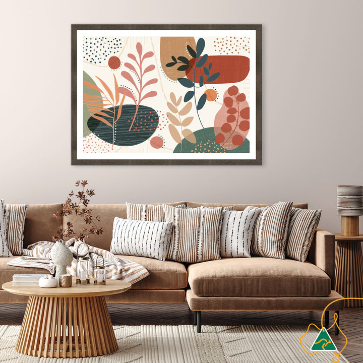 ABSTRACT BOTANICAL I - Framed Print