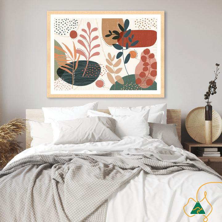 ABSTRACT BOTANICAL I - Framed Print