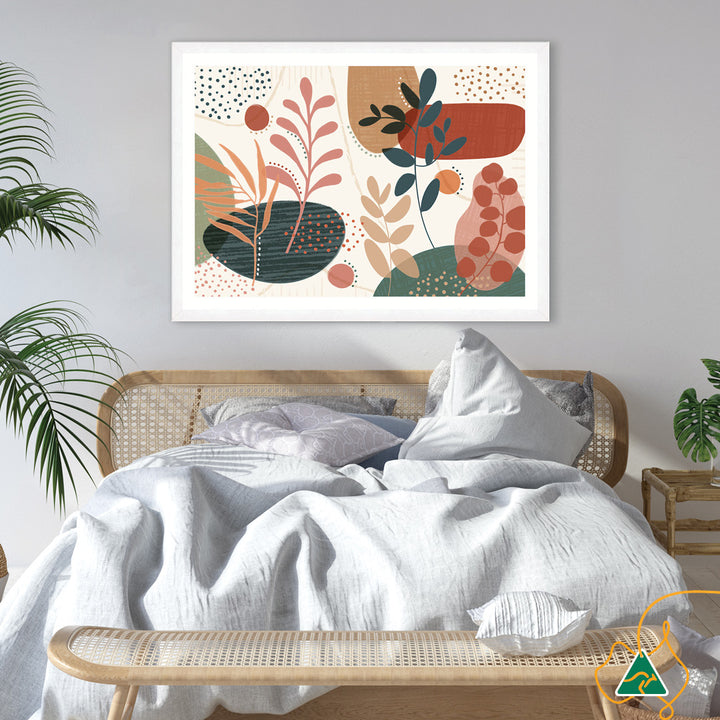 ABSTRACT BOTANICAL I - Framed Print