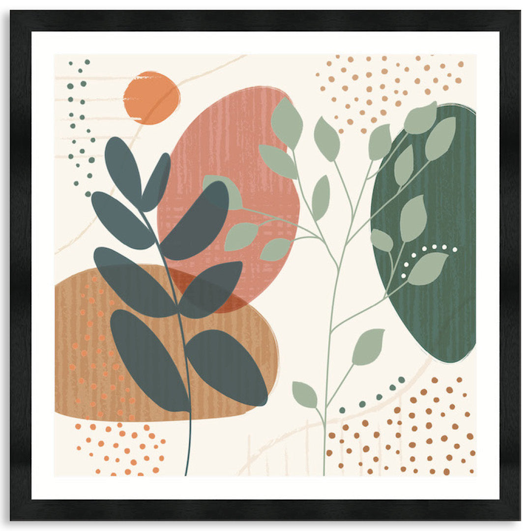 ABSTRACT BOTANICAL II - Framed Print