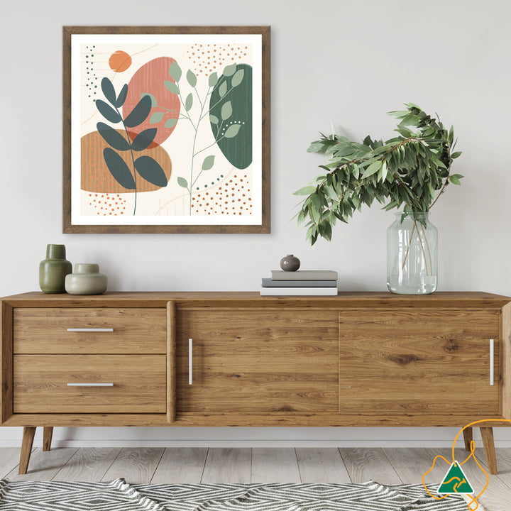 ABSTRACT BOTANICAL II - Framed Print