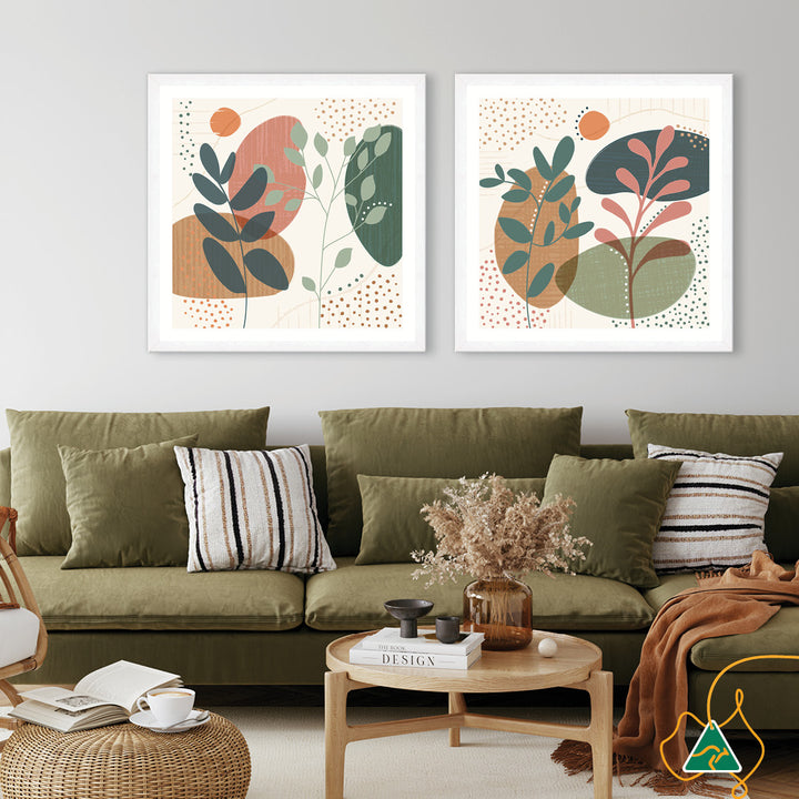 ABSTRACT BOTANICAL II - Framed Print