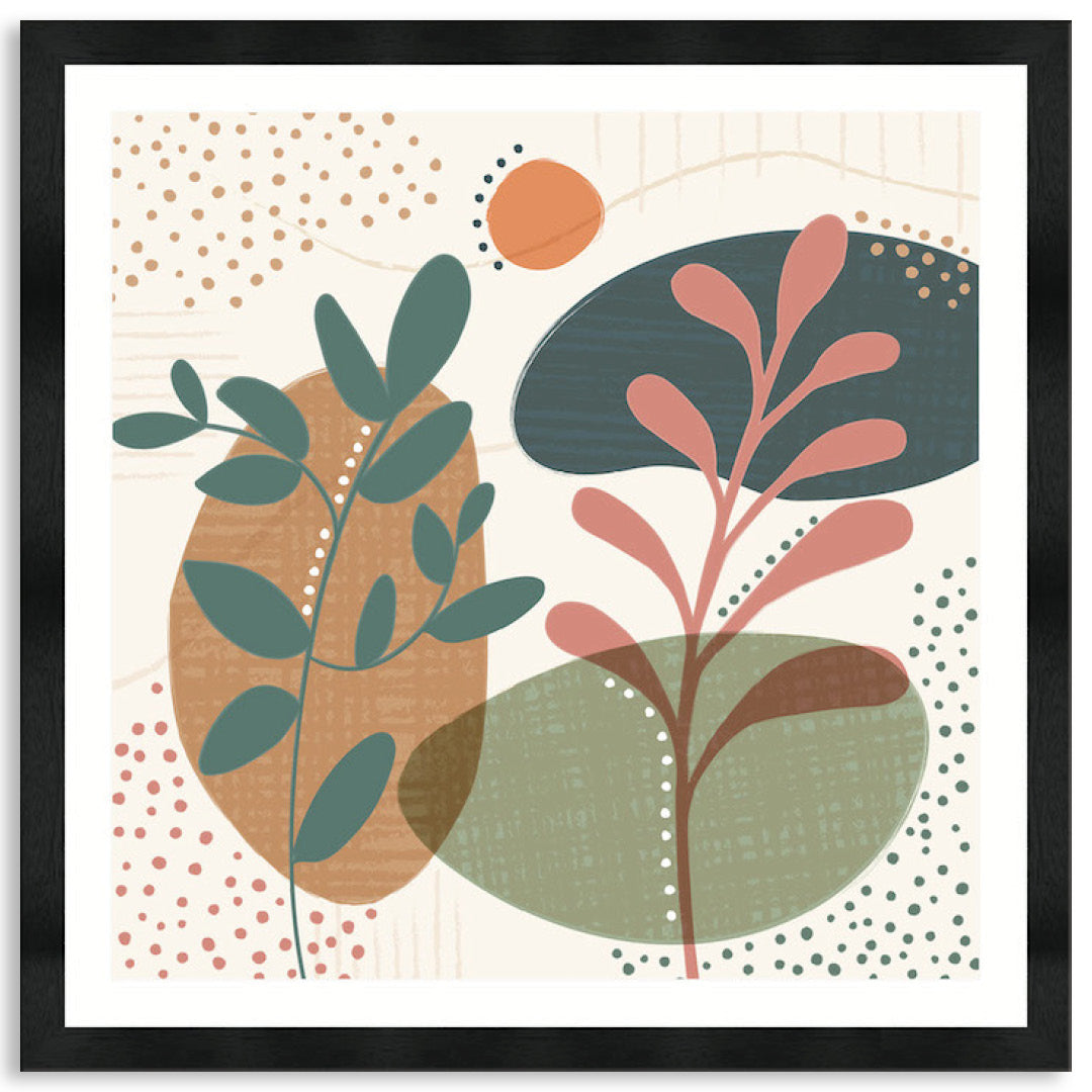 ABSTRACT BOTANICAL III - Framed Print