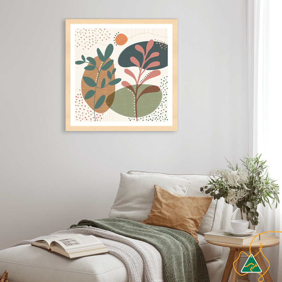 ABSTRACT BOTANICAL III - Framed Print