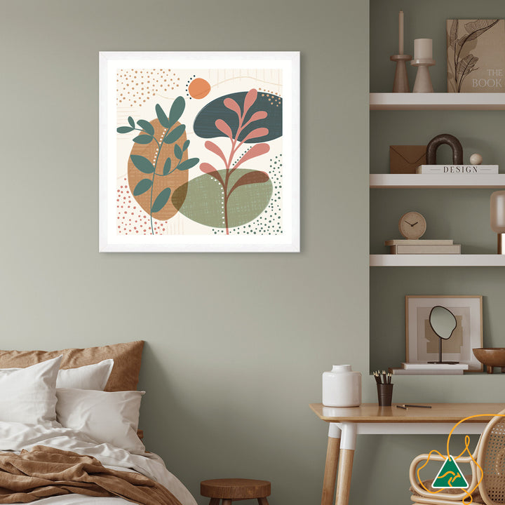 ABSTRACT BOTANICAL III - Framed Print