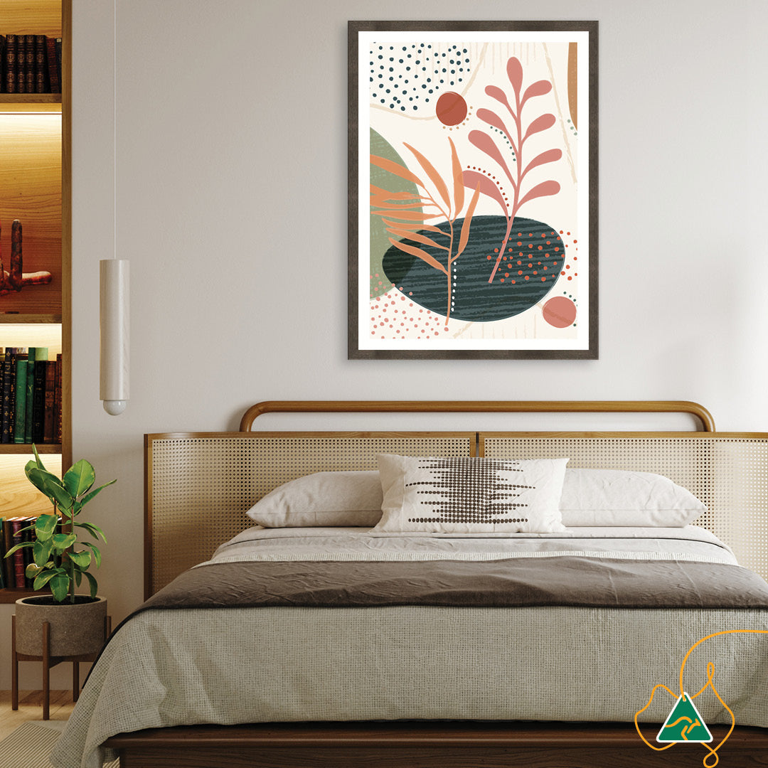 ABSTRACT BOTANICAL IV - Framed Print