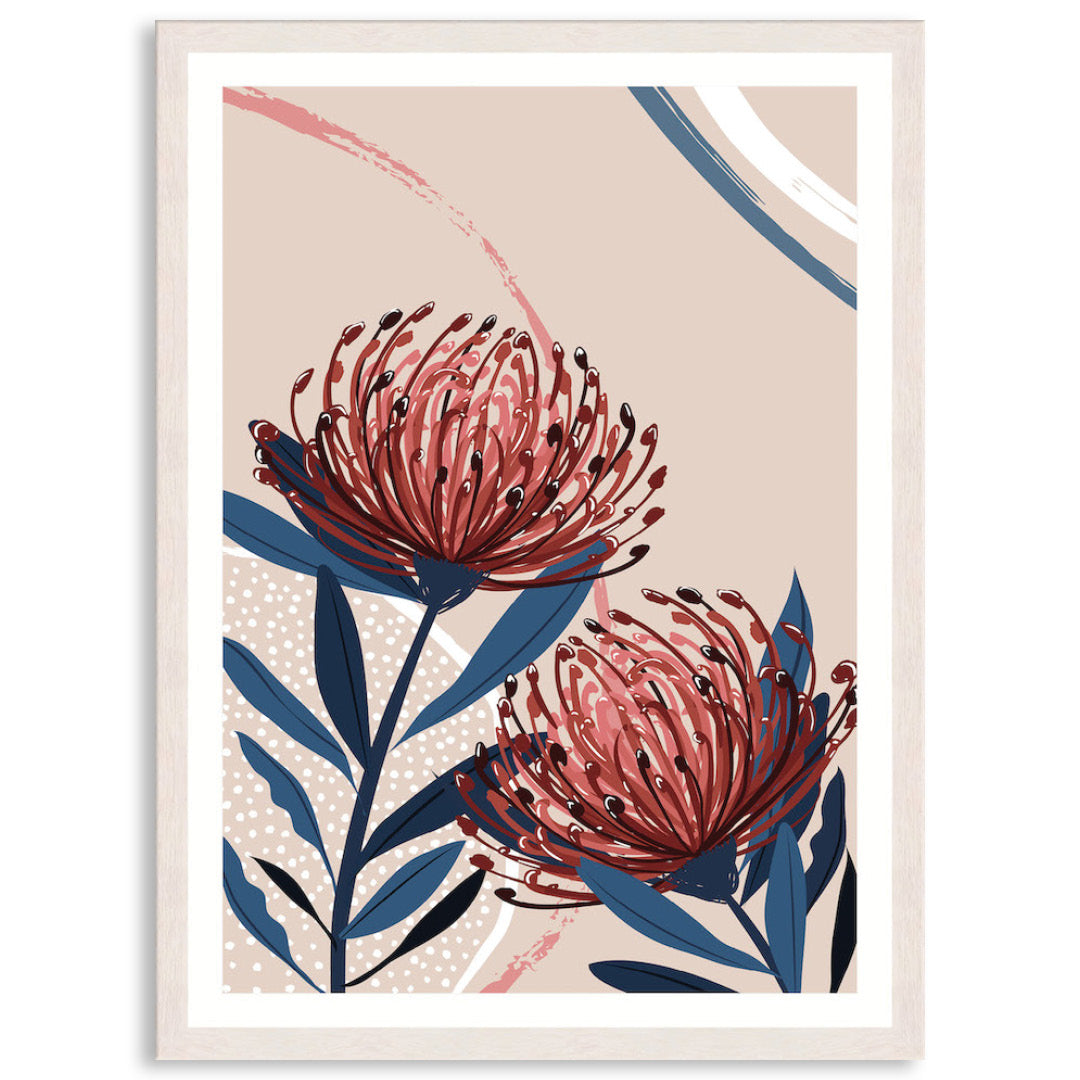 BLUSH FOLIAGE I - Framed Print