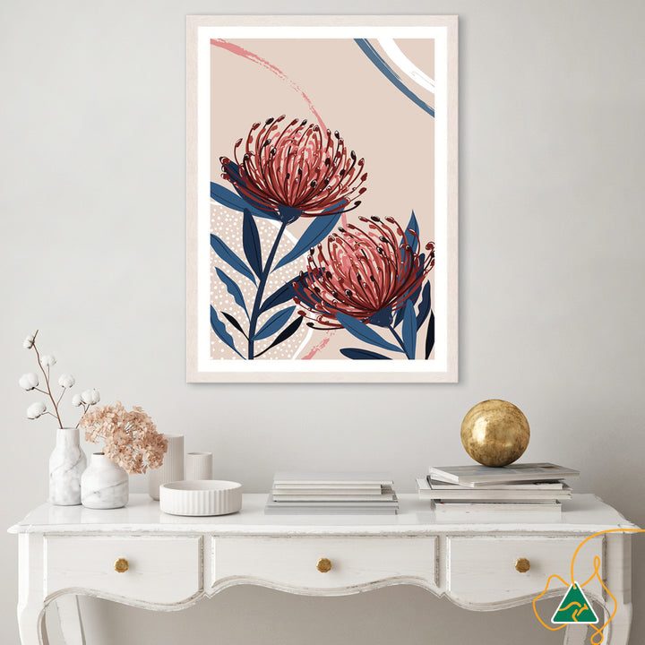 BLUSH FOLIAGE I - Framed Print