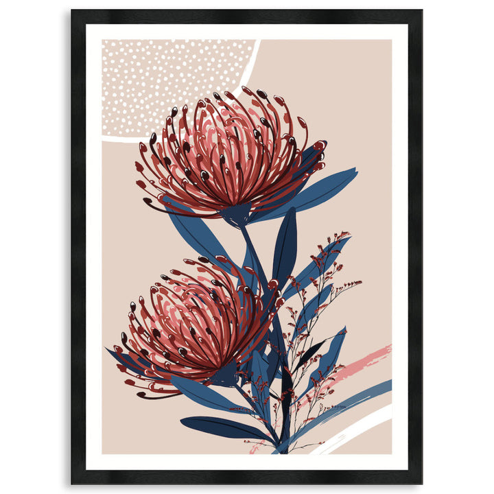 BLUSH FOLIAGE II - Framed Print