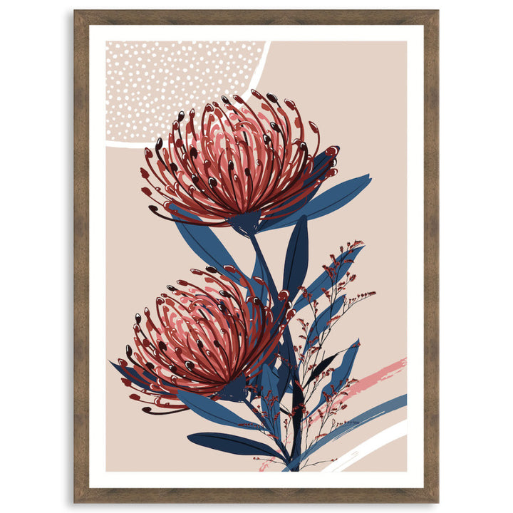 BLUSH FOLIAGE II - Framed Print