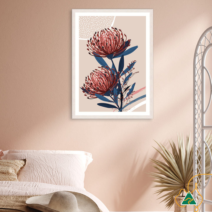 BLUSH FOLIAGE II - Framed Print