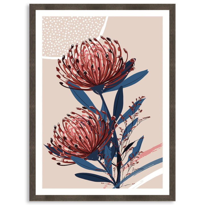 BLUSH FOLIAGE II - Framed Print