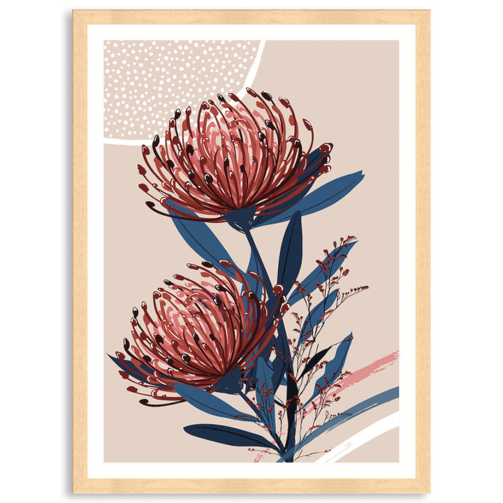 BLUSH FOLIAGE II - Framed Print