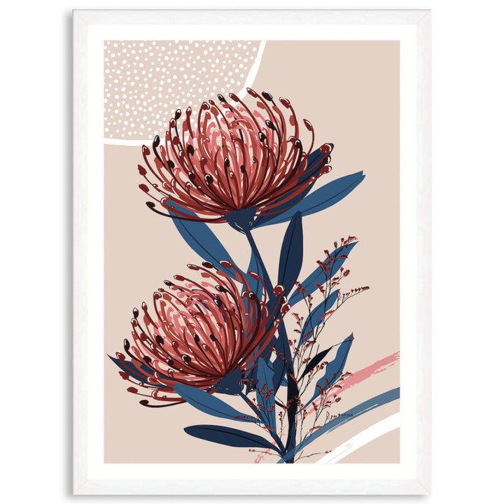 BLUSH FOLIAGE II - Framed Print