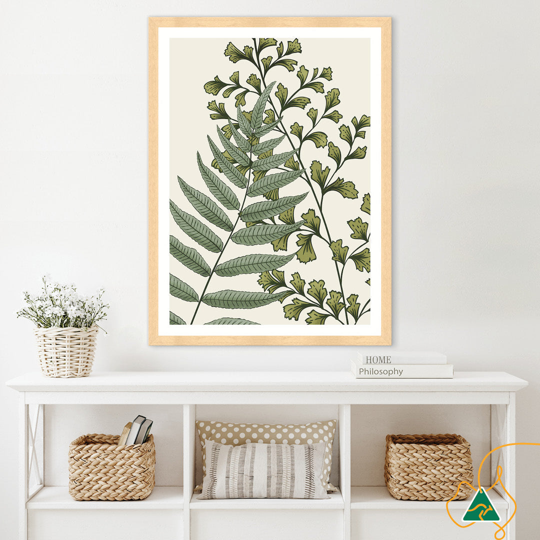 FERN STUDY II - Framed Print