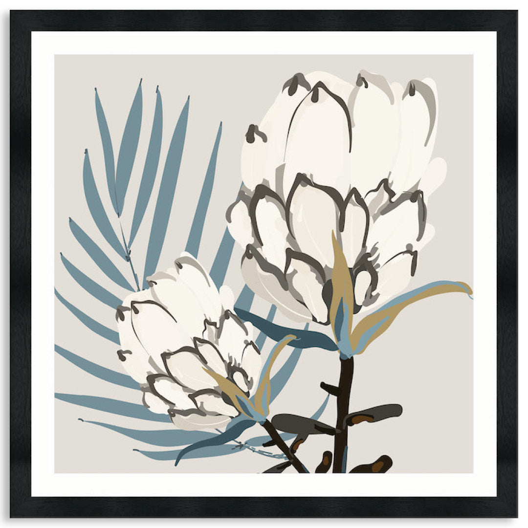 PROTEA BLUE II - Framed Print