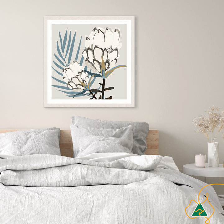 PROTEA BLUE II - Framed Print