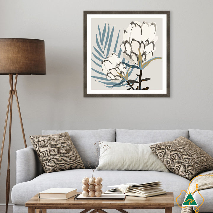 PROTEA BLUE II - Framed Print