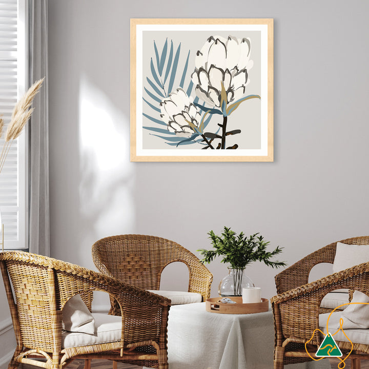 PROTEA BLUE II - Framed Print