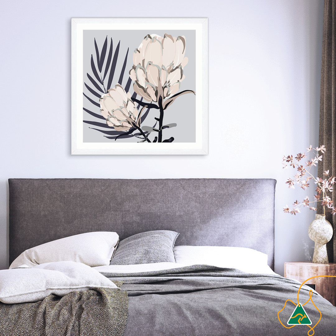 PROTEA GREY II - Framed Print