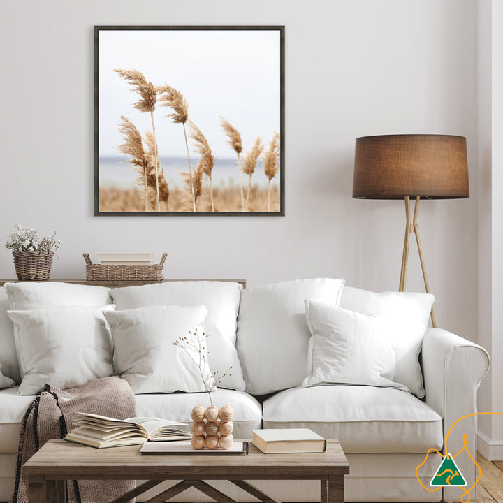 LAKE REEDS II - Framed Canvas