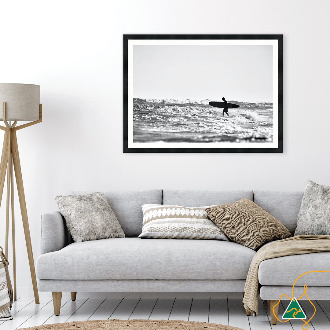 SURFERS BEACH I - Framed Print