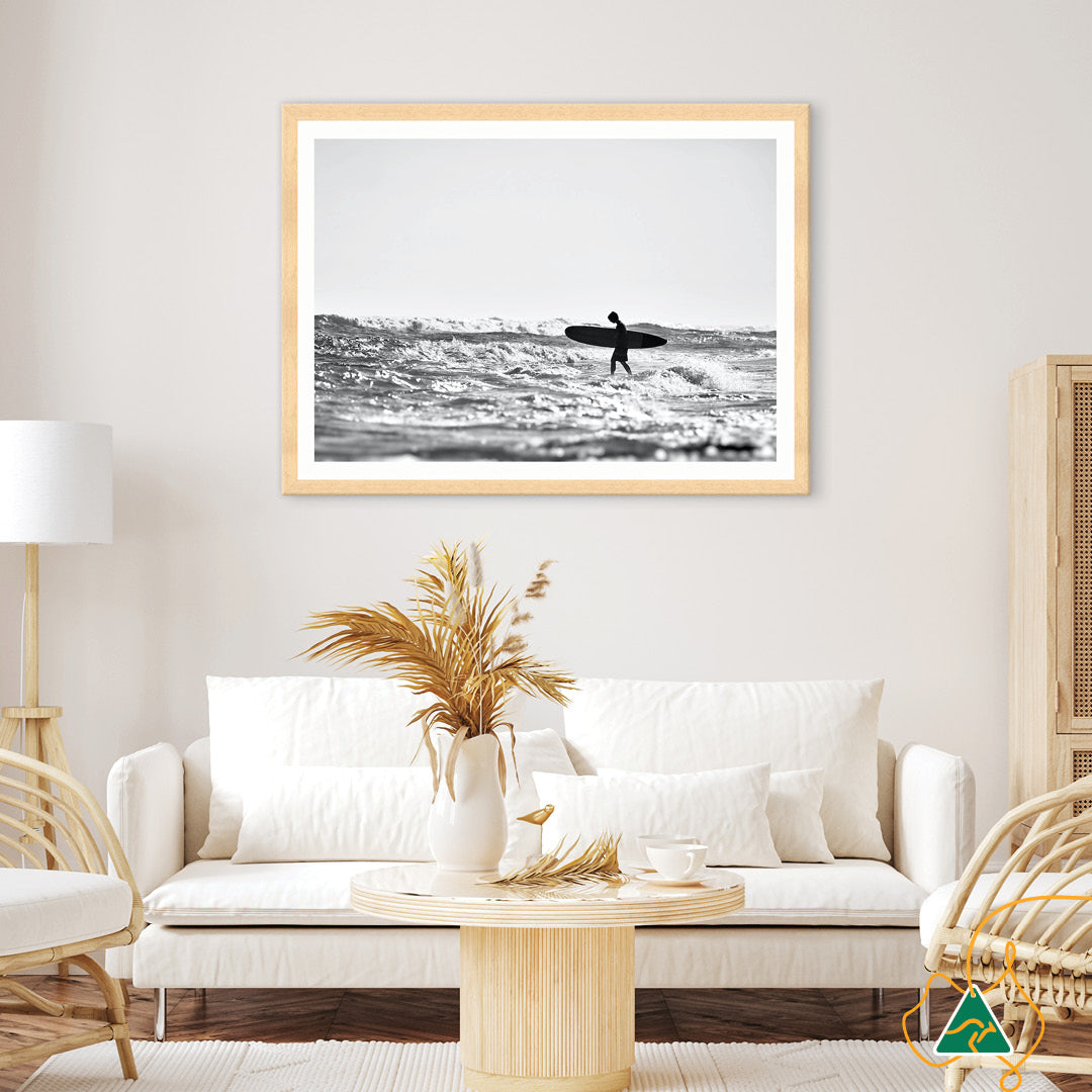 SURFERS BEACH I - Framed Print